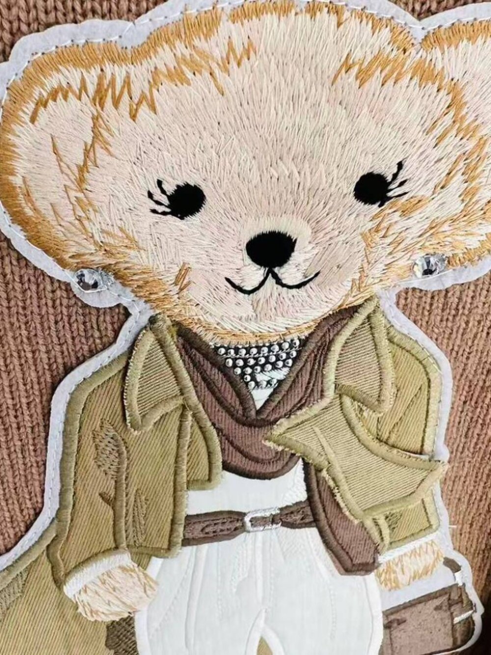 Ralph Lauren Lady Polo Bear Wool Cashmere Crewneck Sweater - Picture 3 of 8